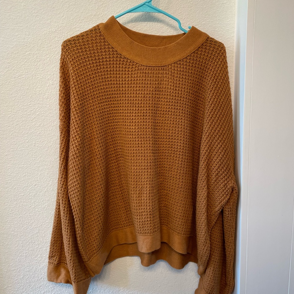 Cozy Oversized Rust Sweater for Women
